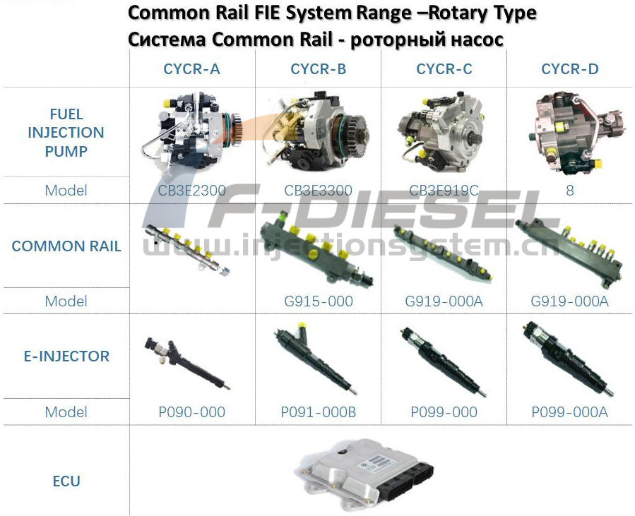 Система Common Rail FIE - Поворотный тип 2